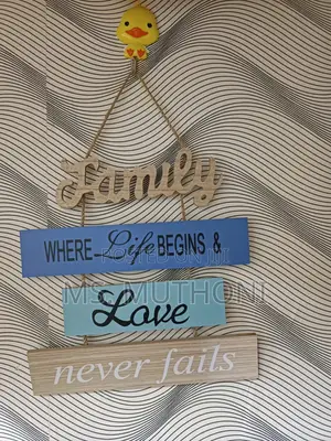 Long Retro Style Wooden Wall Hanging Sign Decor