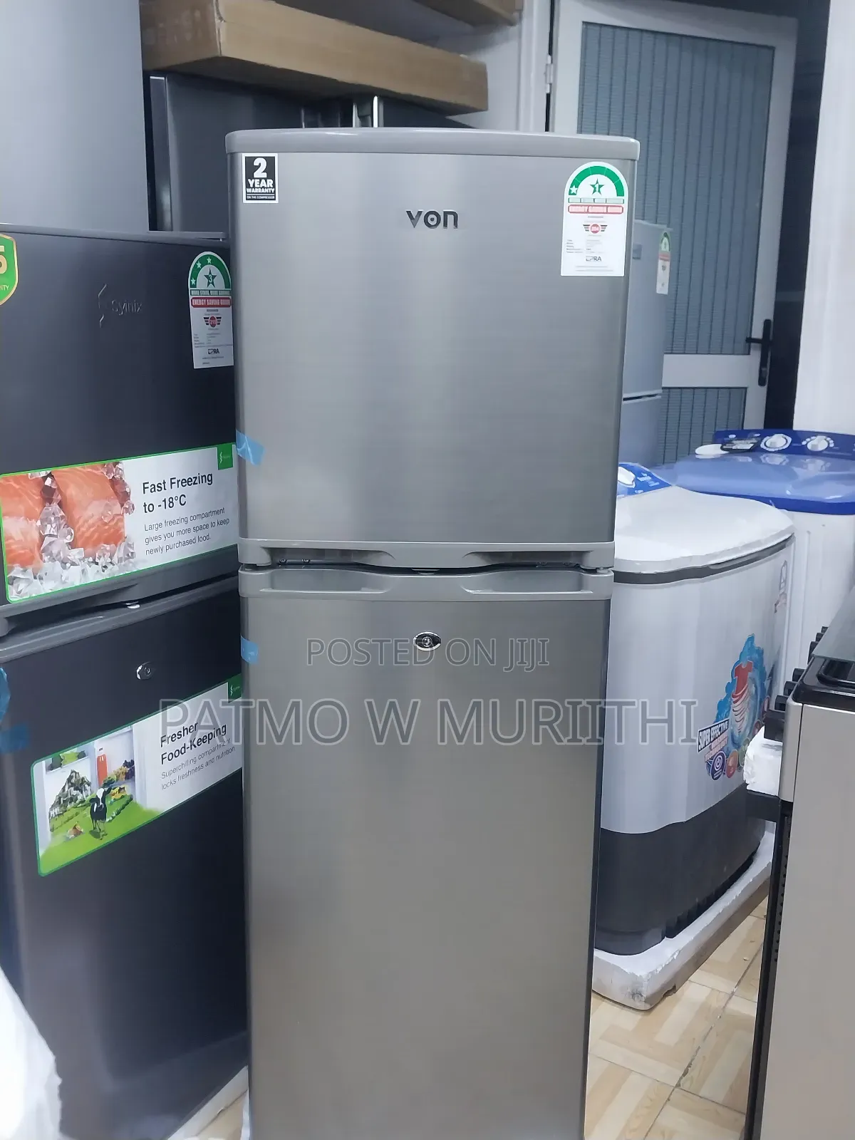 Refrigerator, Von Hotpoint Fridge 134L, Inox Latest Model