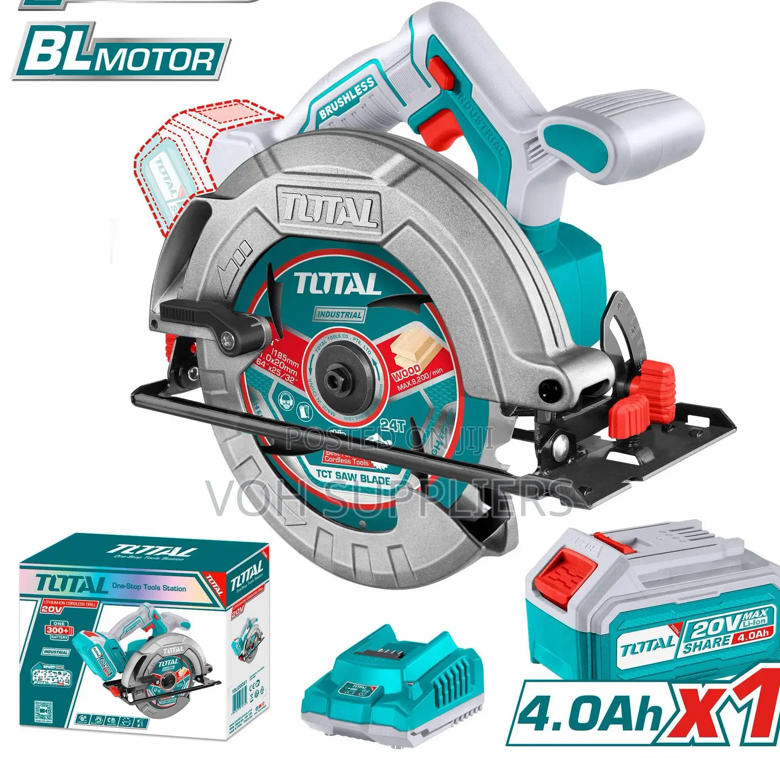 Total TSGLI20406 Lithium-Ion Circular Saw 20V