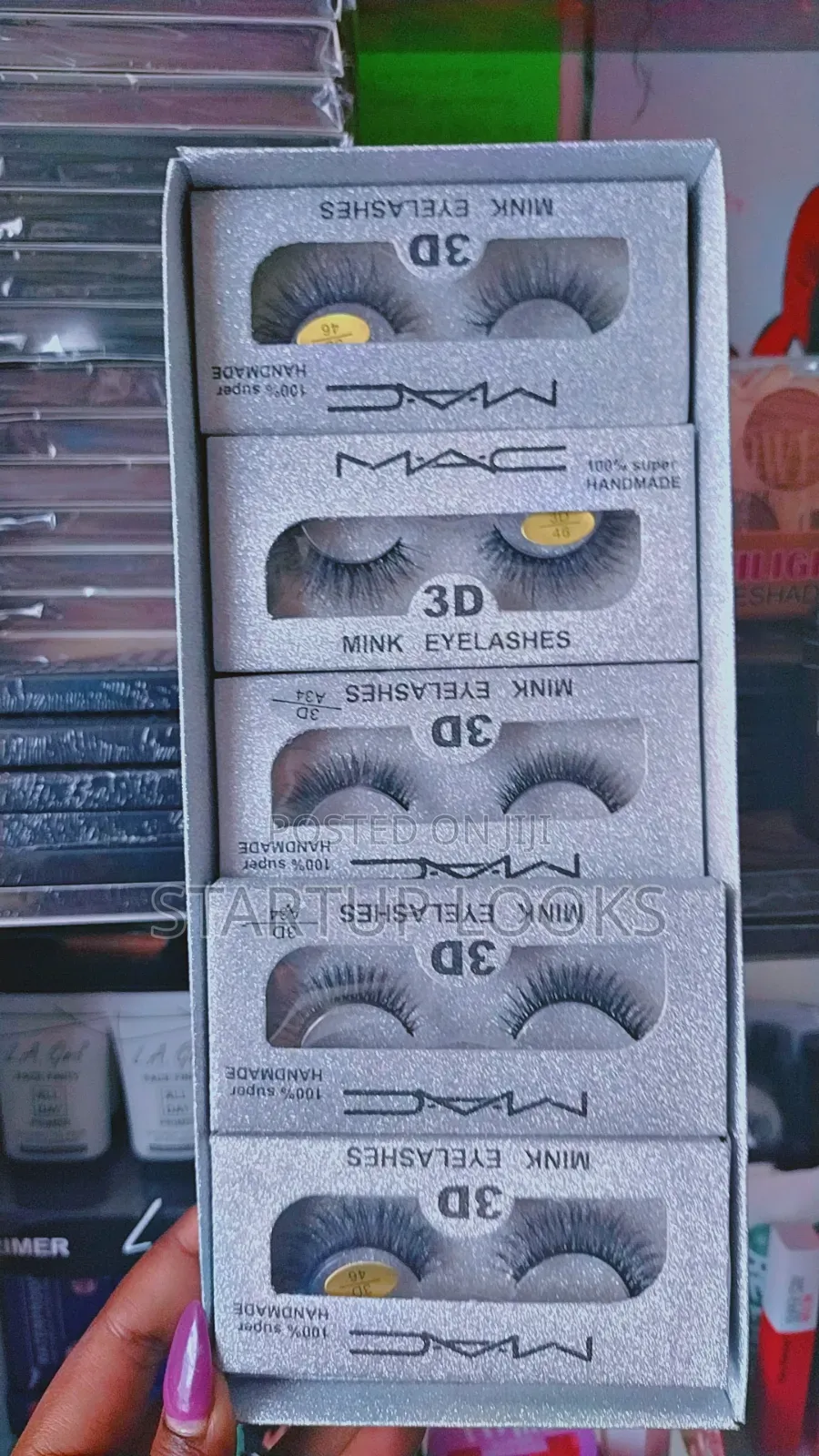 Contour Palette + Eyelashes Glue ,Mink Eyelashes,Powderbrush