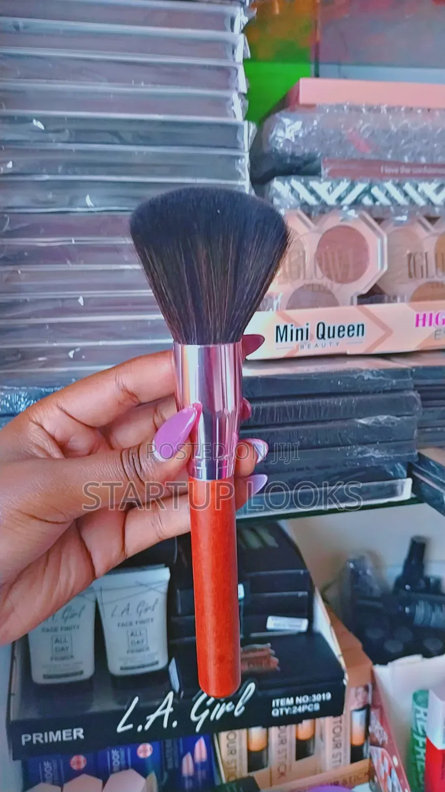 Contour Palette + Eyelashes Glue ,Mink Eyelashes,Powderbrush