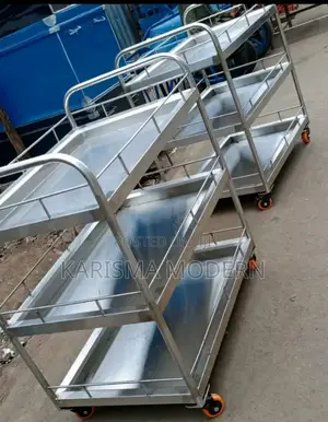 Flawless Three Tiers Stainless Steel Medical Trolleys