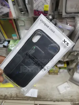 Black iPhone XS Leather Wrist Strap Case
