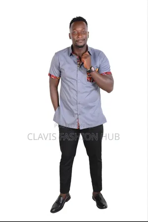 Grey Short Sleeve Shirts for Men