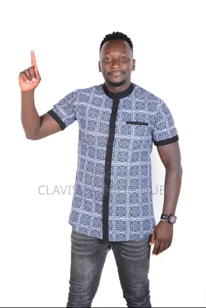 Grey Ankara Shirt for Men Latest Styles