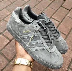 Gray Adidas Gazelle Sneakers Shoes for Men