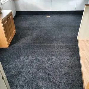 Plain Dark Grey Wall to Wall House Carpet
