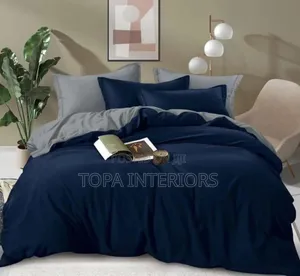 Navy Blue King Size Cotton Duvet Covers 2 Sided Duvet Covers