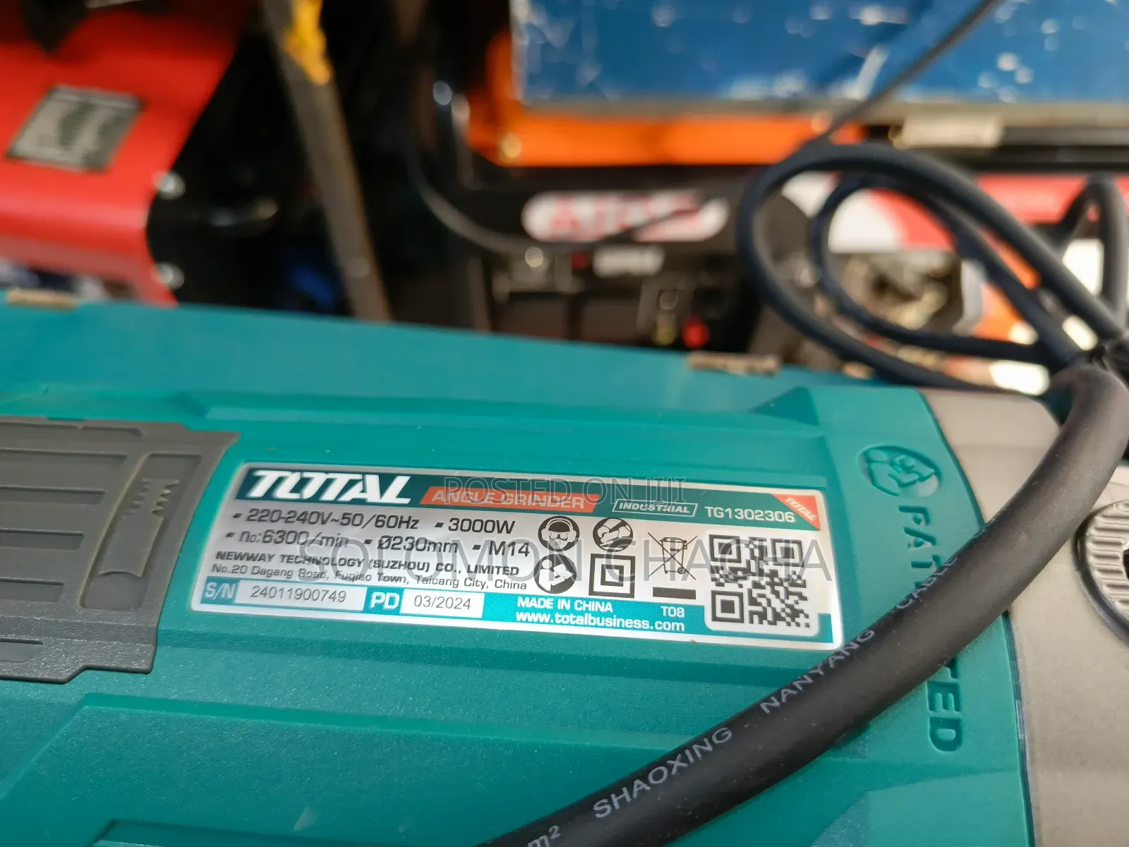 Total Angle Grinder 3000W Industrial