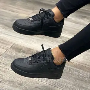 Airforce Black and White Leather Size 37-45