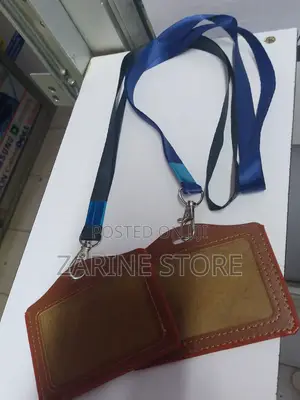 Leather Lanyards Neck Tags for Staffs, Employees Visitors ID