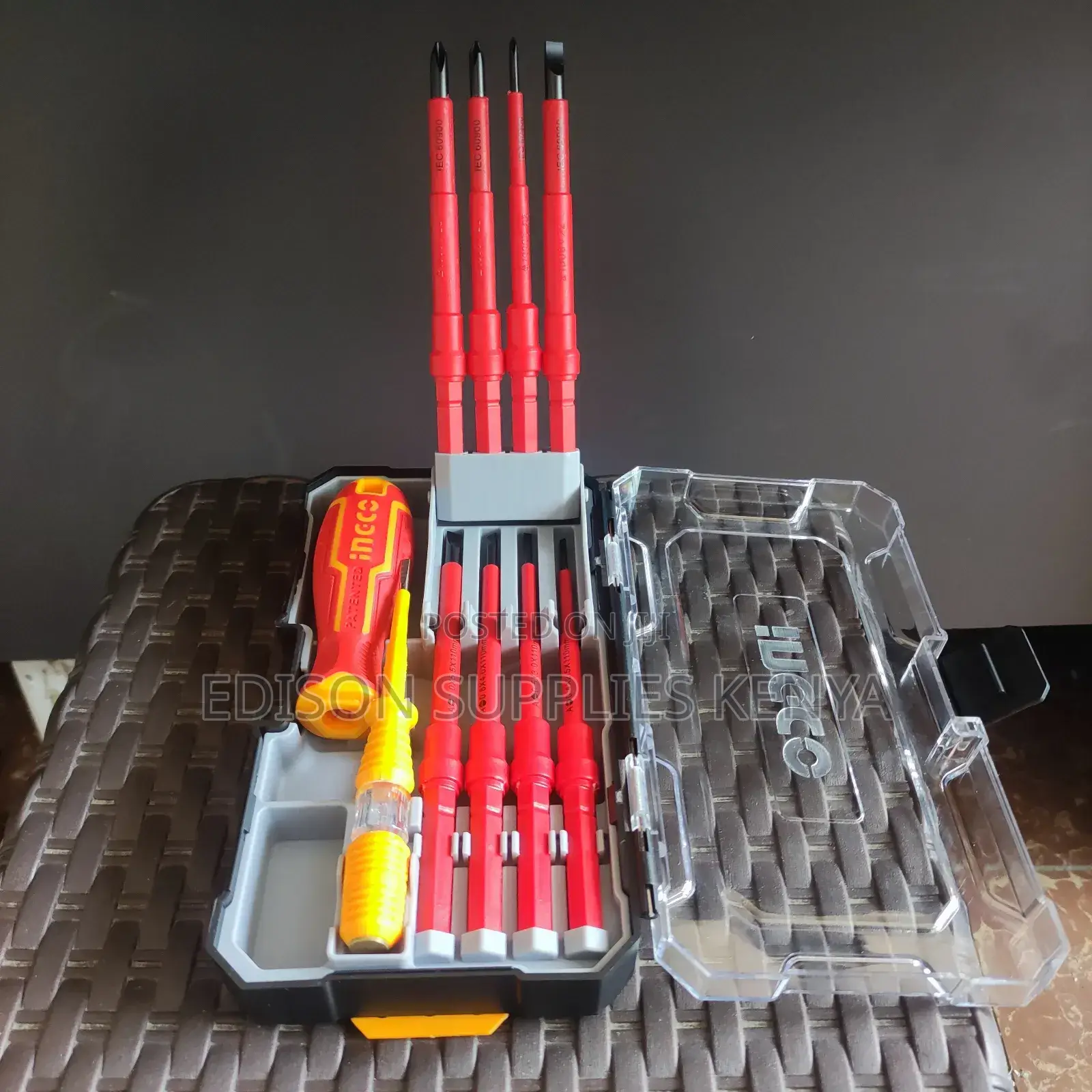INGCO Insulated Screwdrivers Set 10pcs Interchangeable Set