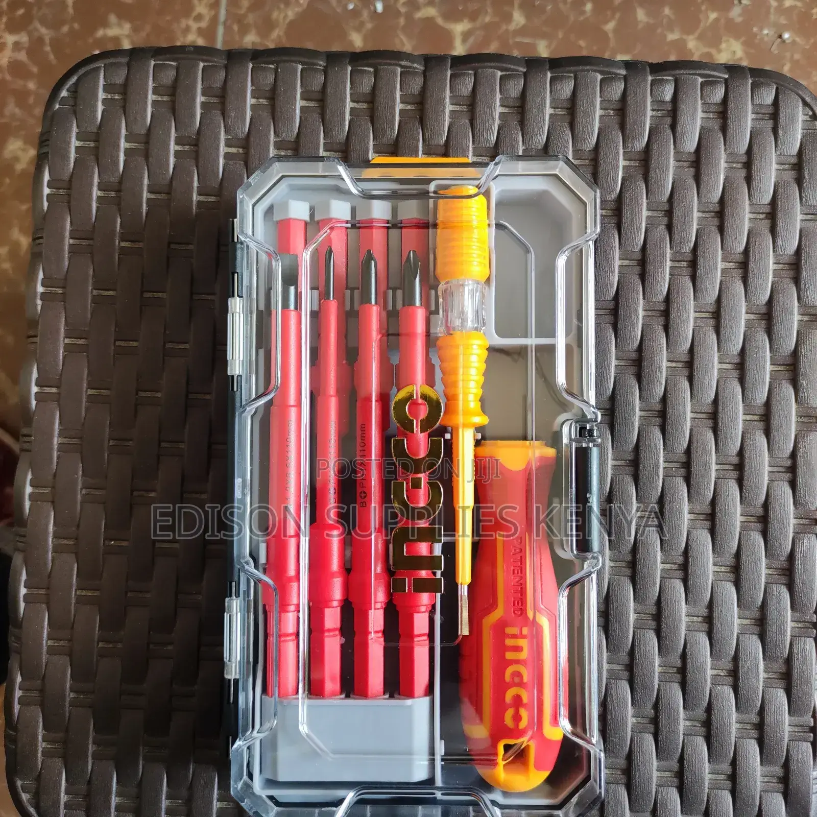 INGCO Insulated Screwdrivers Set 10pcs Interchangeable Set