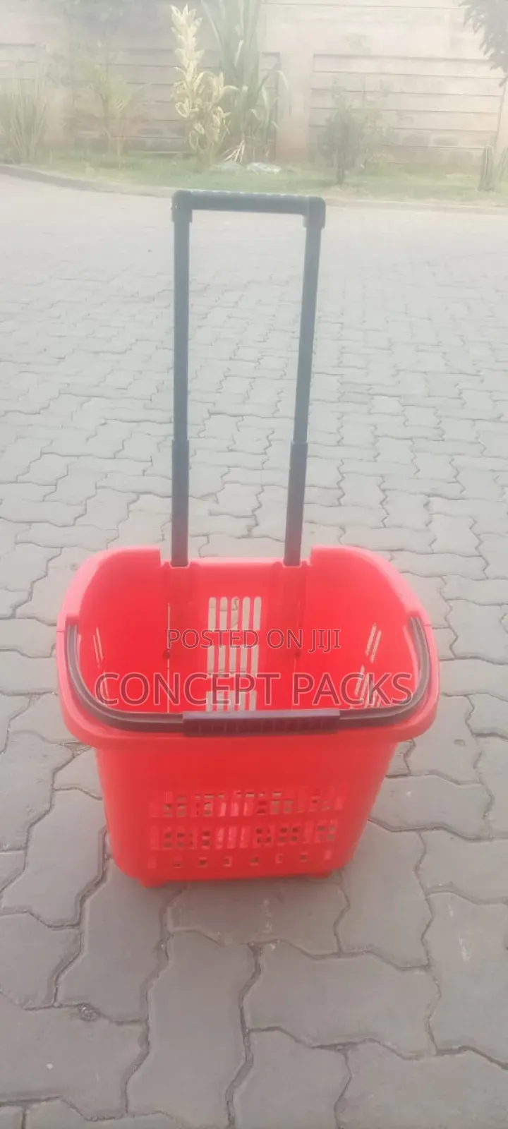 5pcs Plastic Basket Trolley Basket.