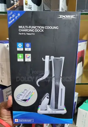 Dobe PS5 Slim Charging Dock With Cooling Fan Playstation 5