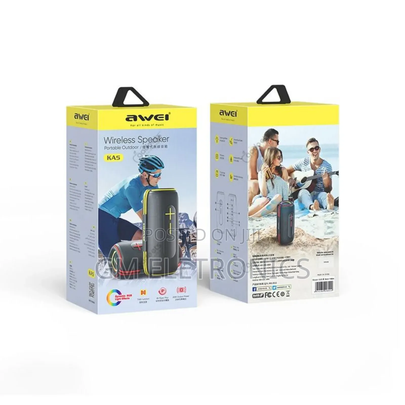 Awei KA5 20W Portable Bluetooth Speaker - 2400mah Battery.