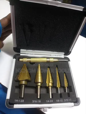 6pcs Titanium Metal Drill Step Bits/Metal Drill Step Bits
