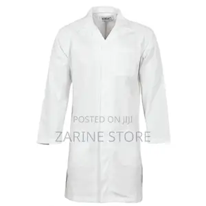 Pure Cotton White Dust Coat XL, Large, Medium and Small Size