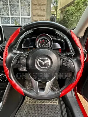 Red 2pc Carbon Steering Clip on Cover