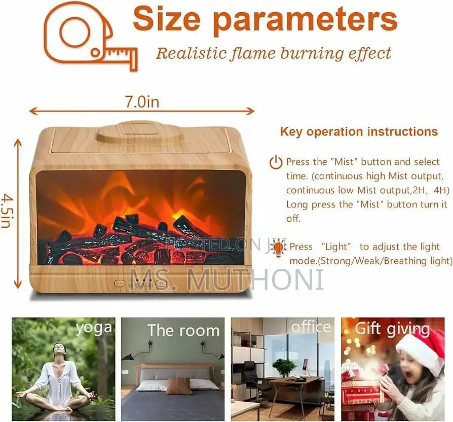Flame Fire Aromatherapy Diffuser /