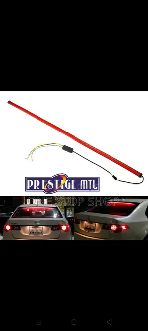 Boot Windscreen 3rd Brake Light Strip With Indicator Light