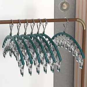 10pegs Stainless Steel Clothes Drying Hanger*