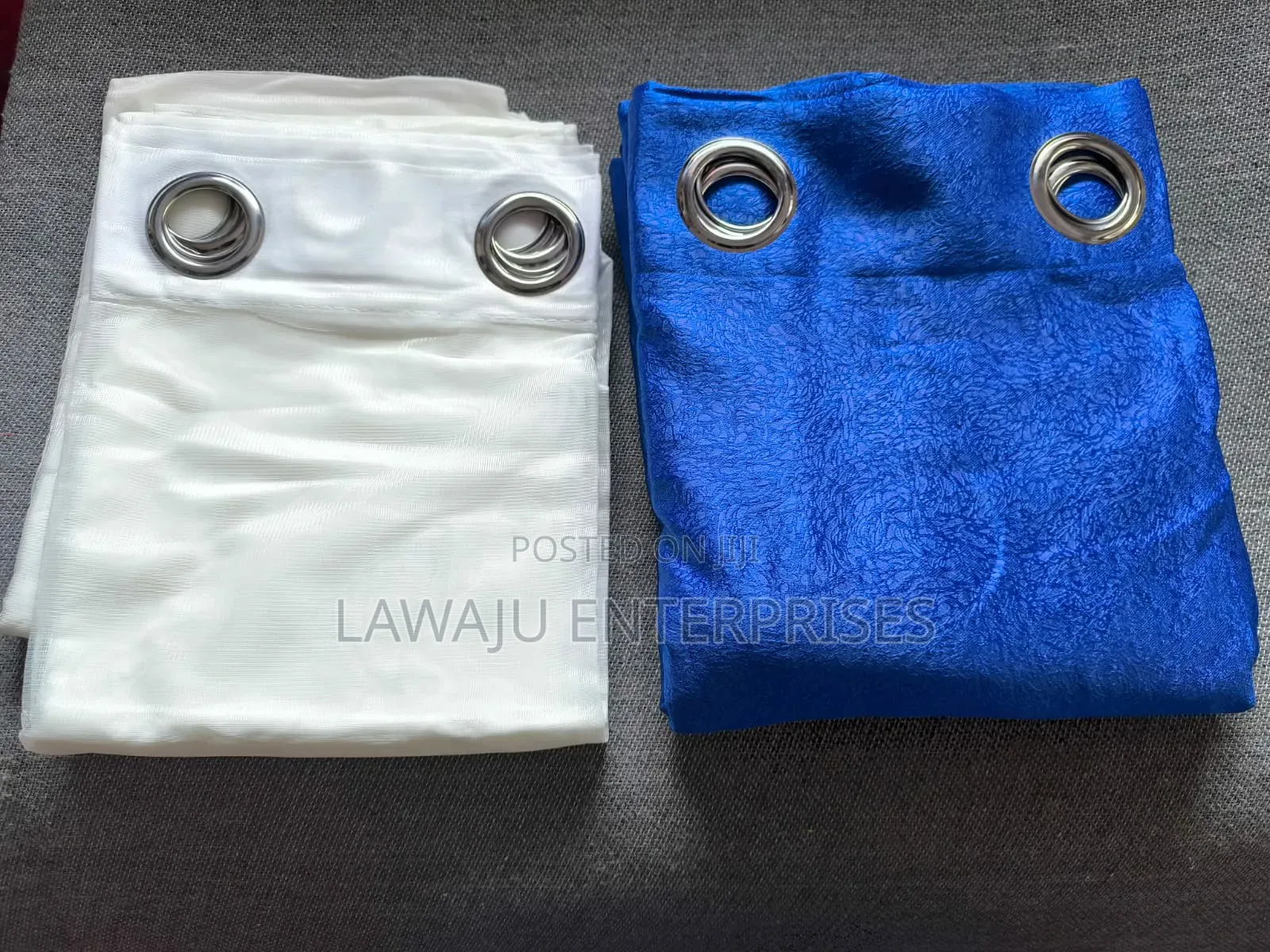 3 Pc Blue Curtains