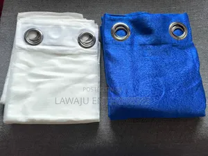 3 Pc Blue Curtains