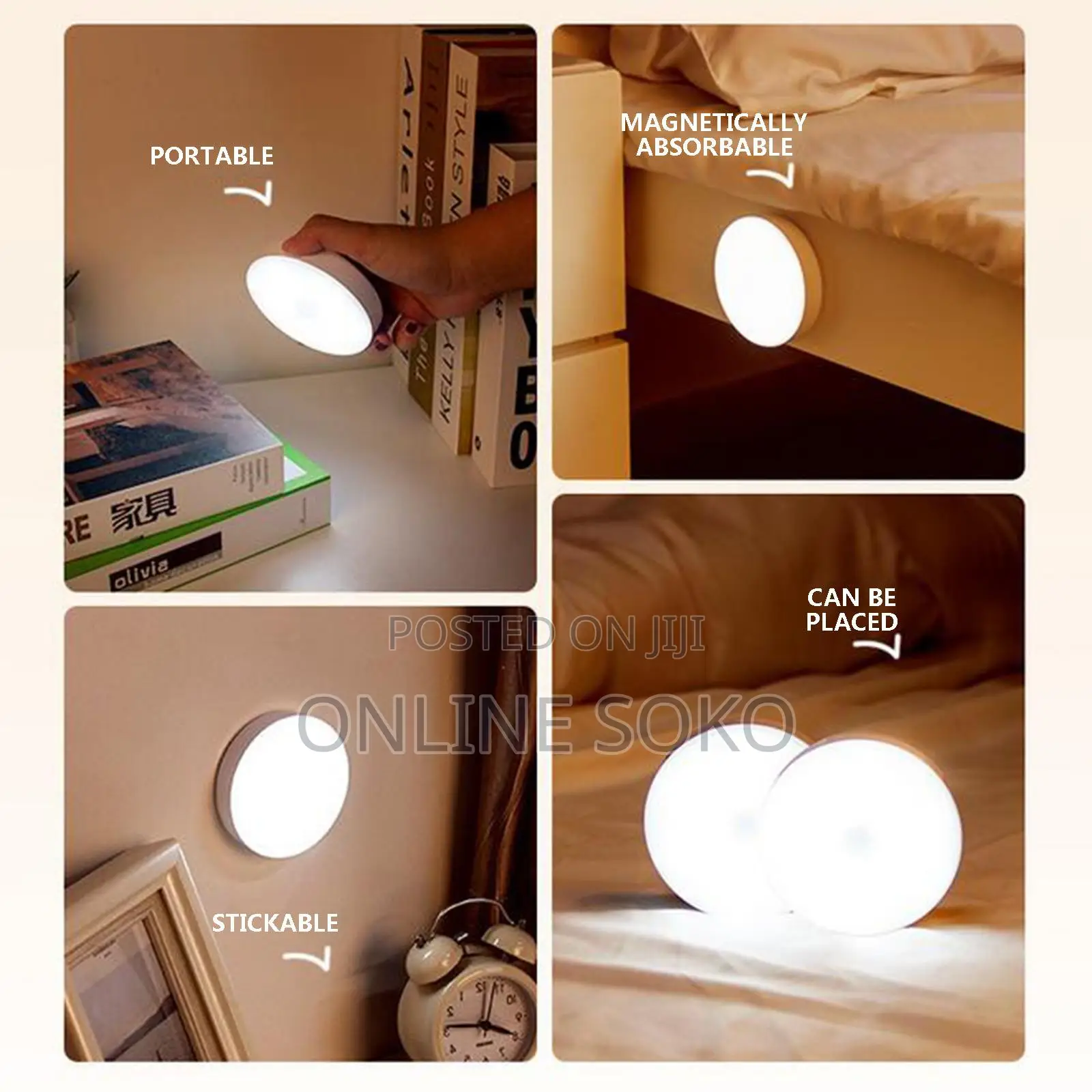 Rechargeable Motion Sensor Light Intelligent Induction Lamp
