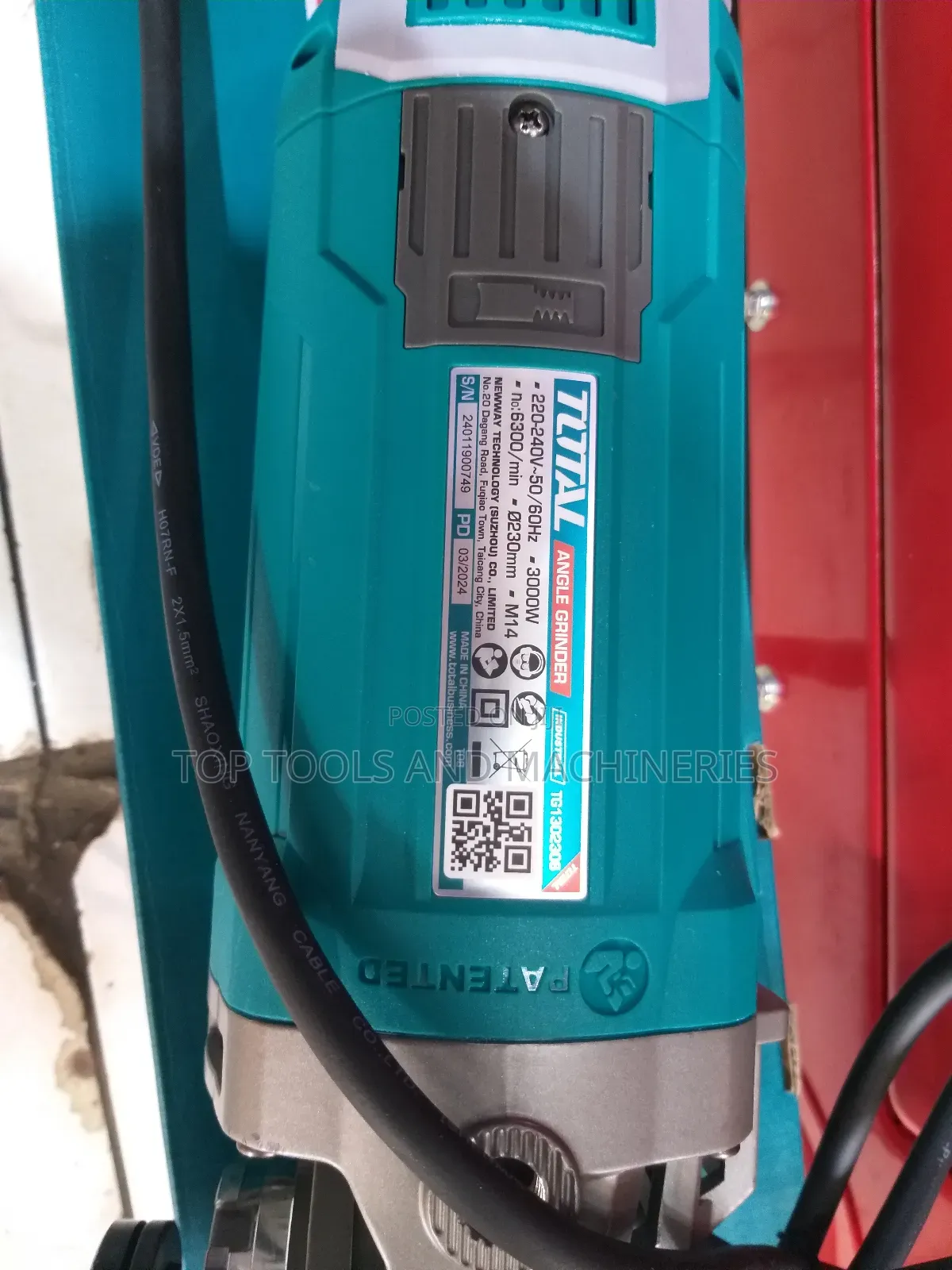 Total 3000 Watts Professional Angle Grinder