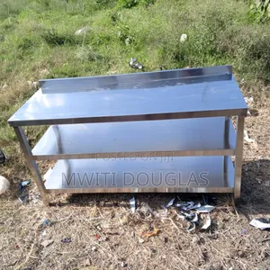 Stainless Steel Working Table With Two Under Shelves