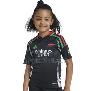 Arsenal Black Away Kit for Kids 2024-25 Jersey
