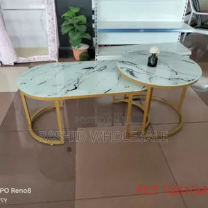 Table,White Marble Effect