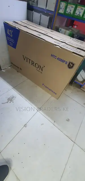 43 Inch Smart Android Frameless Vitron 43" With Bluetooth Tv
