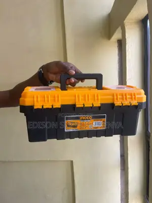 Ingco 14" Plastic Tool Box 14 Inch Toolbox With Tray & Lids