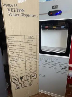 Velton Water Dispenser Hot Cold Normal 3 Taps Cups Storage