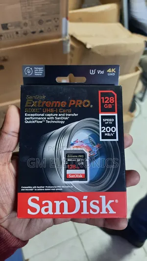 128gb Extreme Pro SDXC Uhs-1 Card 200mb/S Speed