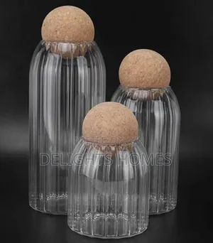 Glass Jar With Cork Transparent Seal-Pa