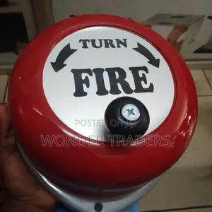 Red Fire Alarm Bell Six Inch (6′′) Indoor And Outdoor