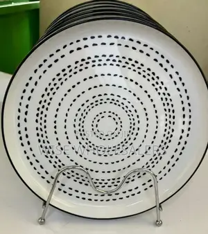 Set Of 6 Beautiful Dinner Serving Ceramic Plates **
