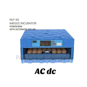Incubator, Ac/Dc Egg Incubator 64 Eggs