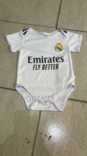 Real Madrid Little Baby Rompers 24/25 Jersey