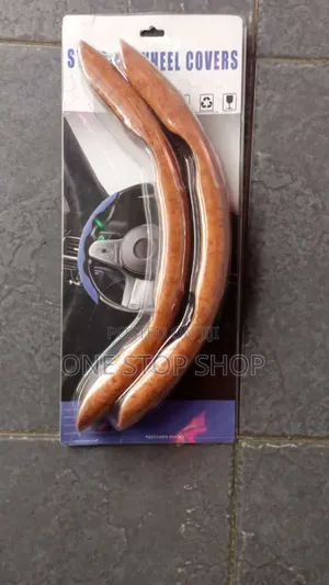 Brown 2pc Antiskid Steering Covers