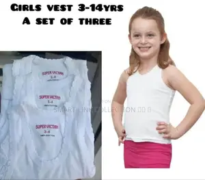 3 Set Girls Quality Vest