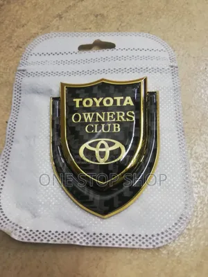 Toyota Club Owners Gold Badge Sticker