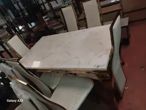 Six Seater Marble Dinning Table
