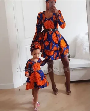 Latest Kitenge Fashion for Mum and Daughter