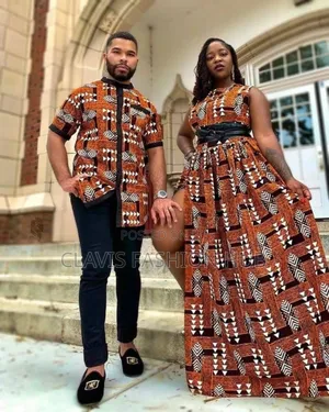 Couple Wear (Shirt + Kitenge Maxi Dress)