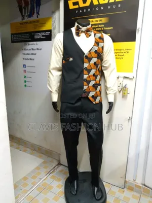 Ankara Waist Coats For Men