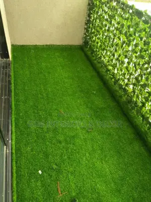Balcony Grass Carpet With Fence